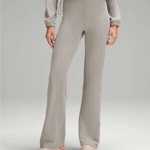 Lululemon Brushed Softstreme Ribbed Zip Flared Pant